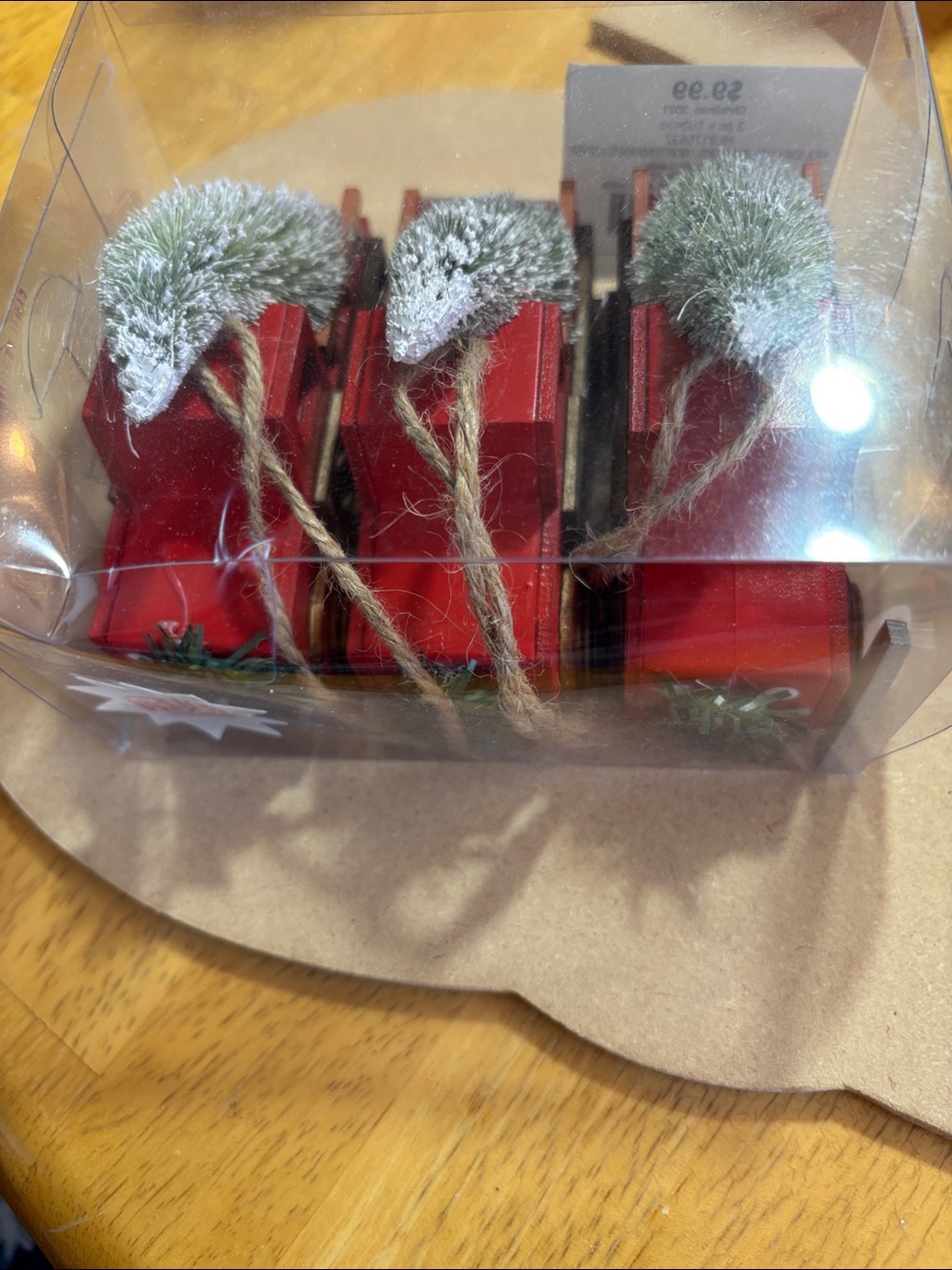 Set of Three Holiday Ornaments NIB